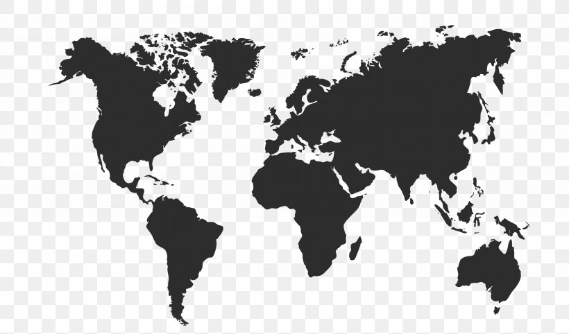 Globe World Map Blank Map, PNG, 2664x1568px, Globe, Black And White, Blank Map, Border, Continent Download Free