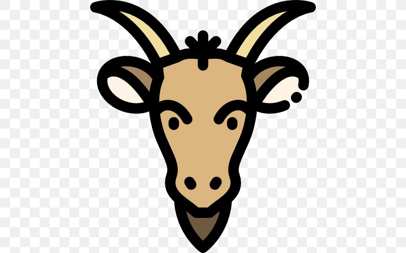 Goat Cattle Clip Art, PNG, 512x512px, Goat, Antelope, Antler, Artwork, Black And White Download Free