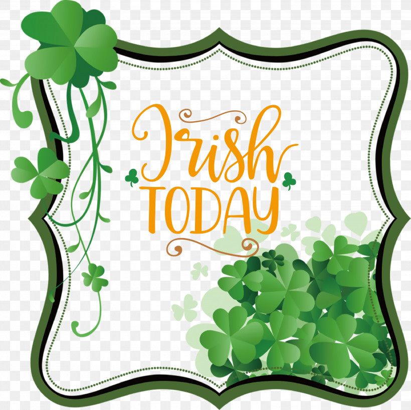 Irish Today Saint Patrick Patricks Day, PNG, 3000x2993px, Saint Patrick, Clover, Drawing, Fourleaf Clover, Holiday Download Free