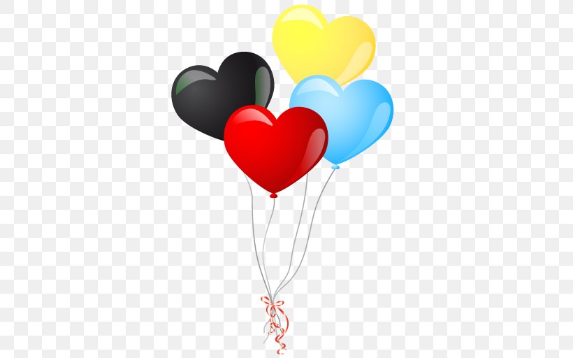 Balloon Heart Icon, PNG, 512x512px, Balloon, Color, Heart, Hot Air Balloon, Love Download Free