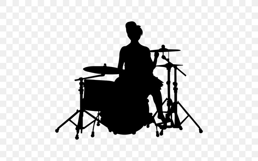 Bass Drums Drummer Silhouette, PNG, 512x512px, Watercolor, Cartoon, Flower, Frame, Heart Download Free