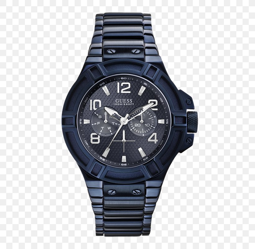 Guess Watch Blue Chronograph Clock, PNG, 800x800px, Guess, Blue, Bracelet, Brand, Chronograph Download Free