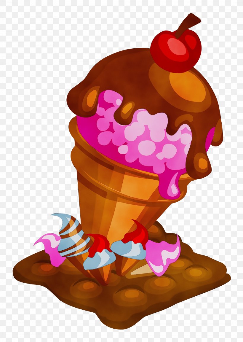 Ice Cream Cone Background, PNG, 2132x3000px, Watercolor, Chocolate Ice Cream, Cream, Dairy, Dessert Download Free