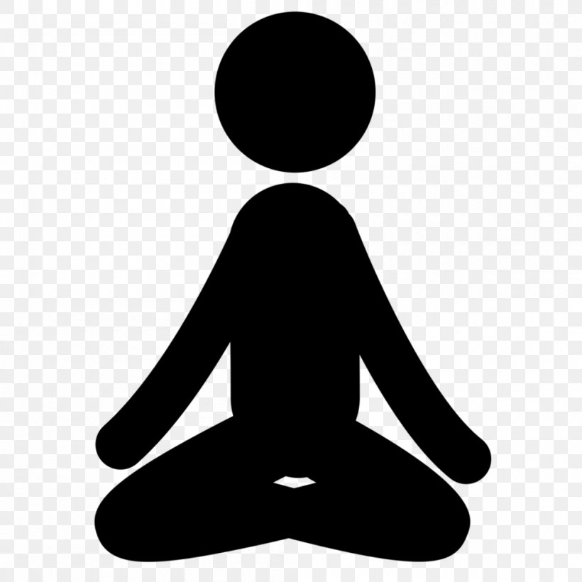 Walking Meditation, PNG, 1000x1000px, Meditation, Black And White, Health Fitness And Wellness, Human Behavior, Joint Download Free
