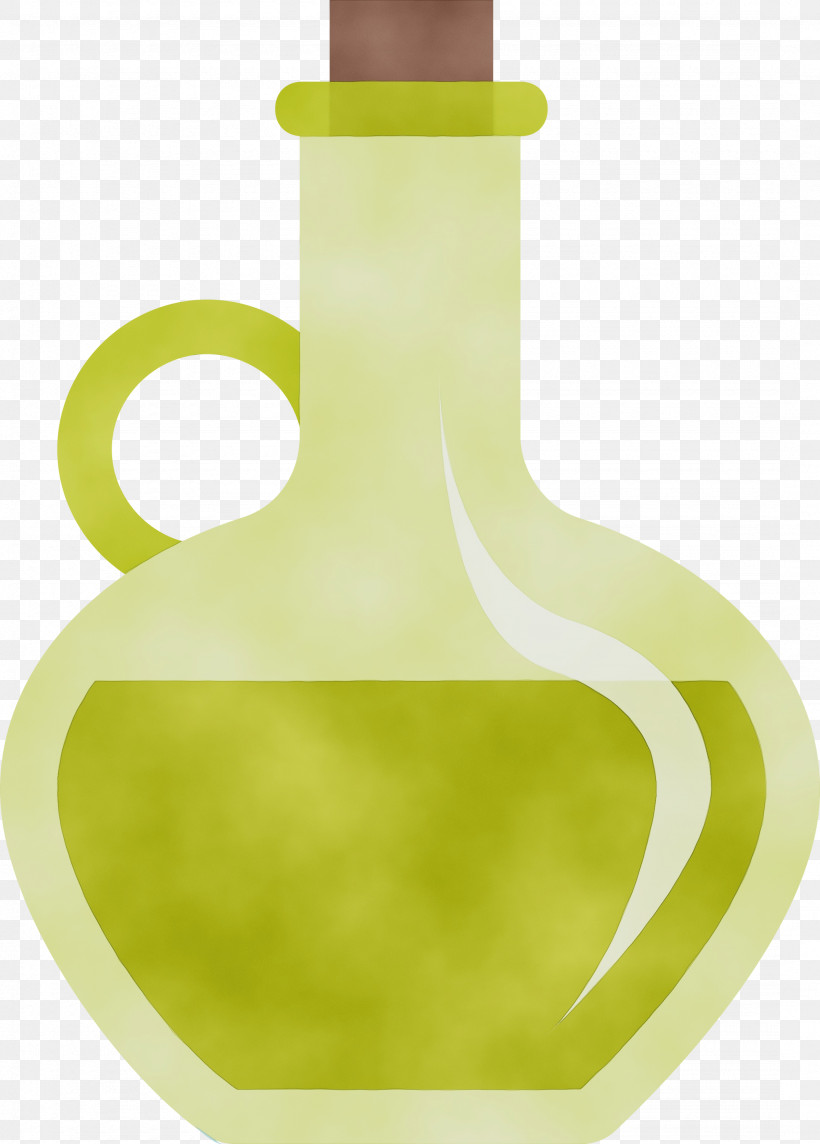 Green Yellow Bottle, PNG, 2150x3000px, Olive Oil, Bottle, Green, Paint, Watercolor Download Free