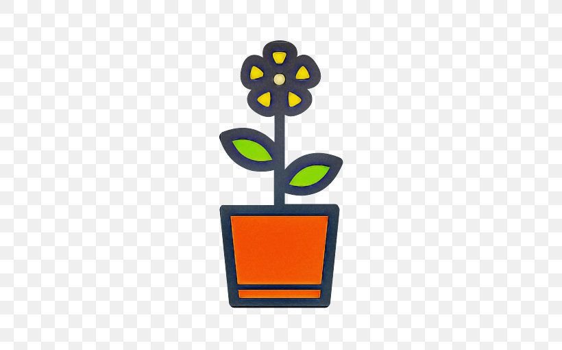 Yellow Logo Flowerpot Plant Flower, PNG, 512x512px, Yellow, Flower, Flowerpot, Logo, Plant Download Free