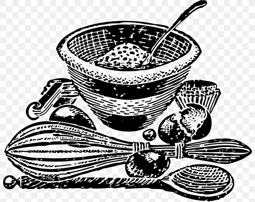 Spoon Bowl Mixer Drawing Clip Art, PNG, 800x651px, Spoon, Black And White, Bowl, Cookware And Bakeware, Drawing Download Free