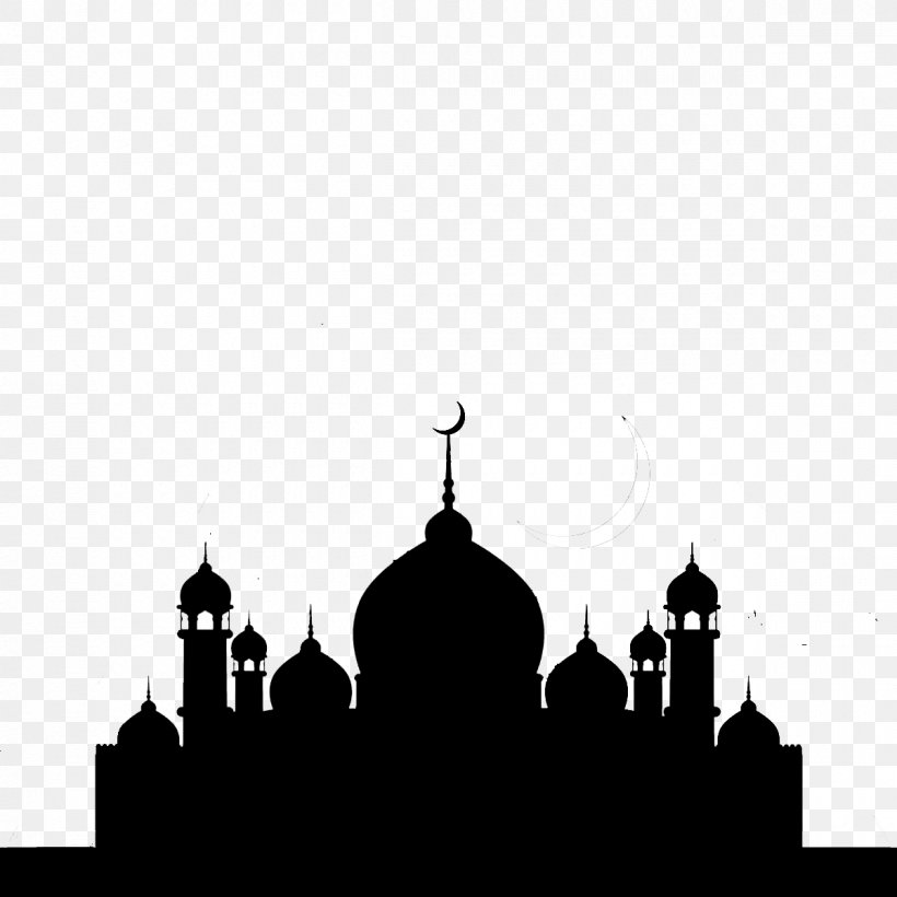 Mosque Vector Graphics Illustration Ramadan Islam, PNG, 1200x1200px, Mosque, Arch, Architecture, Basilica, Black Download Free