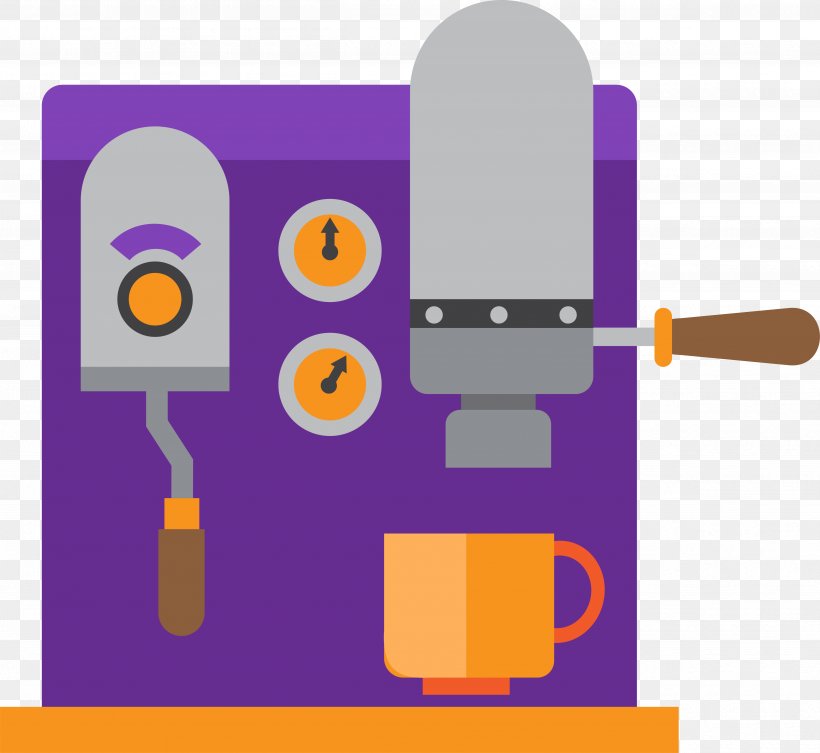 Coffeemaker Purple Clip Art, PNG, 4827x4436px, Coffee, Brand, Coffeemaker, Flat Design, Machine Download Free