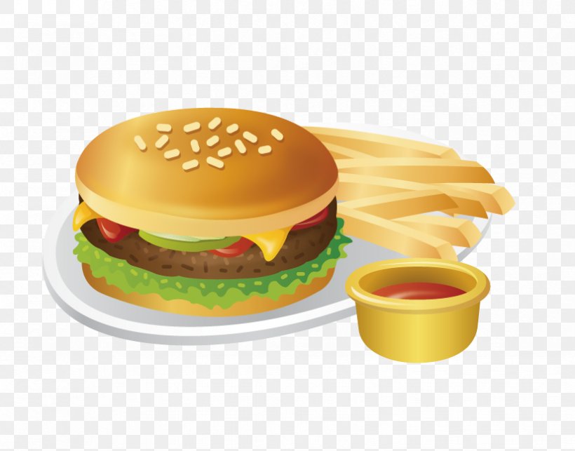 Hamburger French Fries Fast Food Fried Chicken Hot Dog, PNG, 826x648px, Hamburger, Breakfast Sandwich, Cheeseburger, Chicken Meat, Cookie Download Free