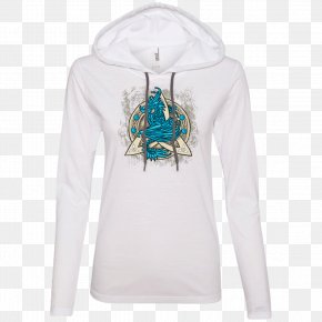 T-shirt - Hoodie T-shirt Triquetra Bluza PNG