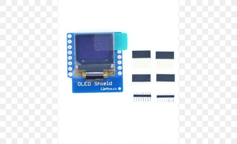 I²C NodeMCU ESP8266 OLED Arduino, PNG, 500x500px, Nodemcu, Arduino, Circuit Component, Computer Data Storage, Computer Monitors Download Free