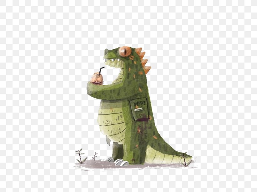 Reptile Dinosaur Illustration, PNG, 500x614px, Reptile, Animal, Cartoon, Dinosaur, Drawing Download Free
