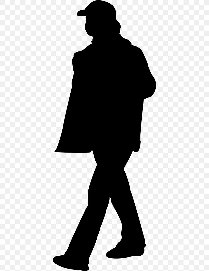 Silhouette Homo Sapiens Man Clip Art, PNG, 407x1064px, Silhouette, Artist, Black, Black And White, Character Download Free