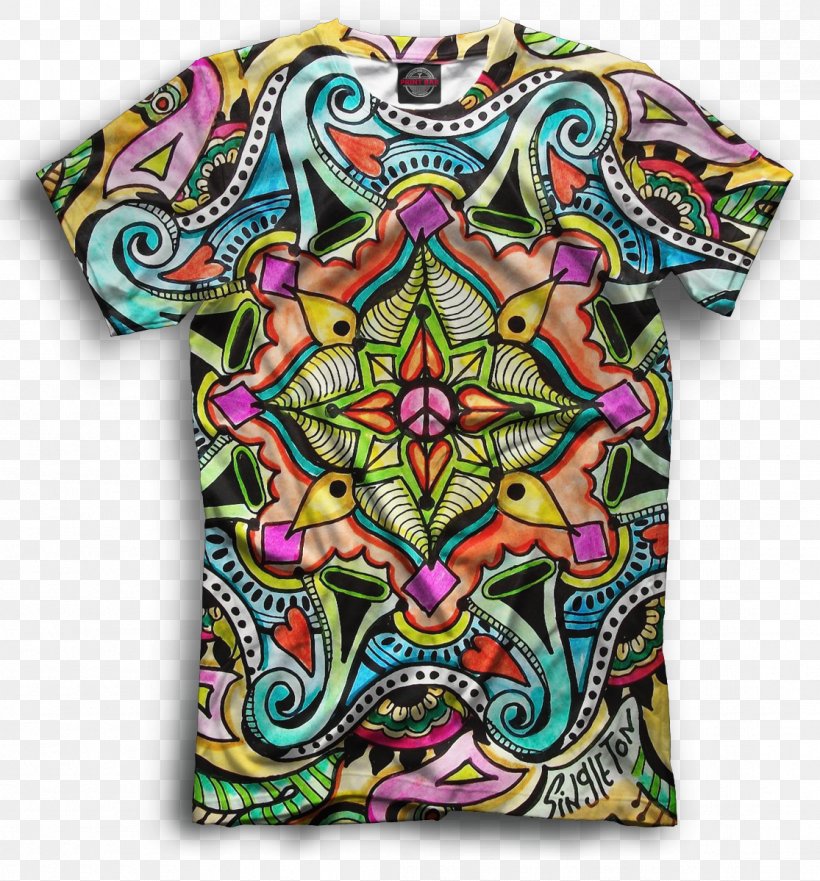T-shirt Paisley Hippie Psychedelic Art, PNG, 1115x1199px, Tshirt, Art, Artist, Drawing, Flower Power Download Free