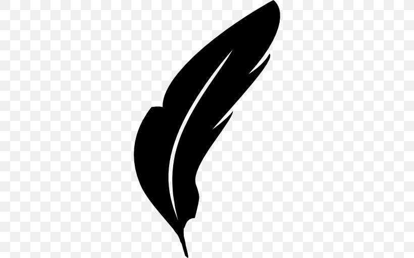 Feather, PNG, 512x512px, Feather, Bird, Black, Black And White, Color Download Free