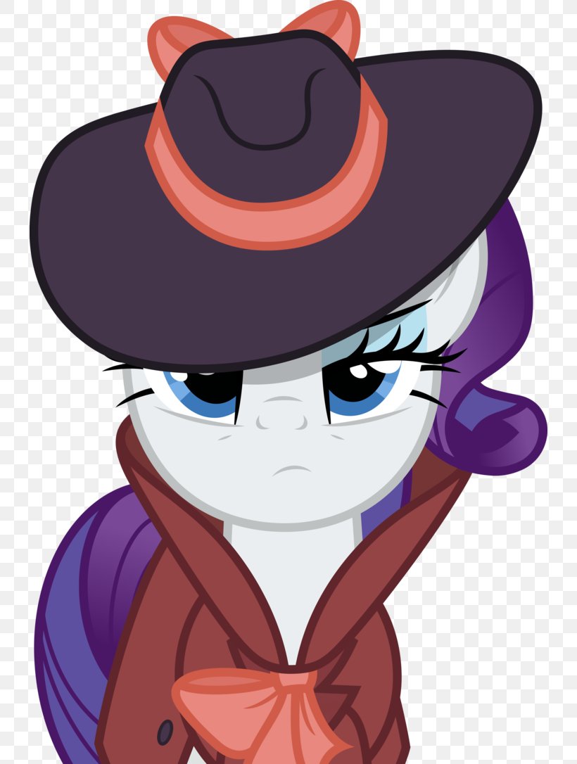 Rarity Rainbow Dash Pony Detective, PNG, 736x1086px, Rarity, Art, Cartoon, Character, Cowboy Hat Download Free