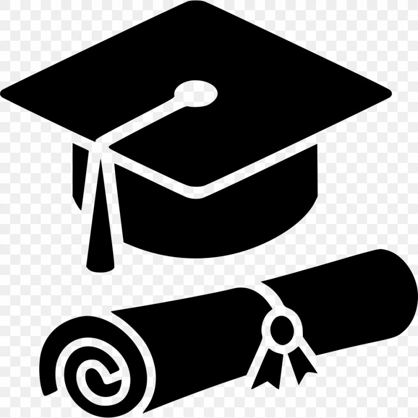 Square Academic Cap Graduation Ceremony Diploma, PNG, 980x982px, Square Academic Cap, Academic Degree, Artwork, Black, Black And White Download Free