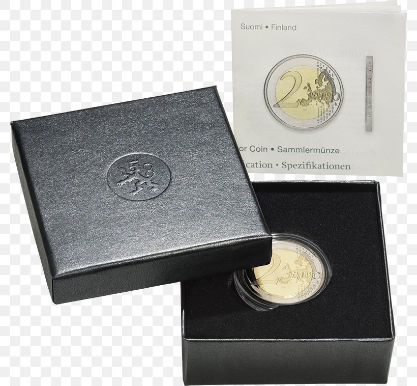 Finland 2 Euro Commemorative Coins Euro Coins 2 Euro Coin Proof Coinage, PNG, 780x758px, 2 Euro Coin, 2 Euro Commemorative Coins, 10 Euro Note, Finland, Box Download Free