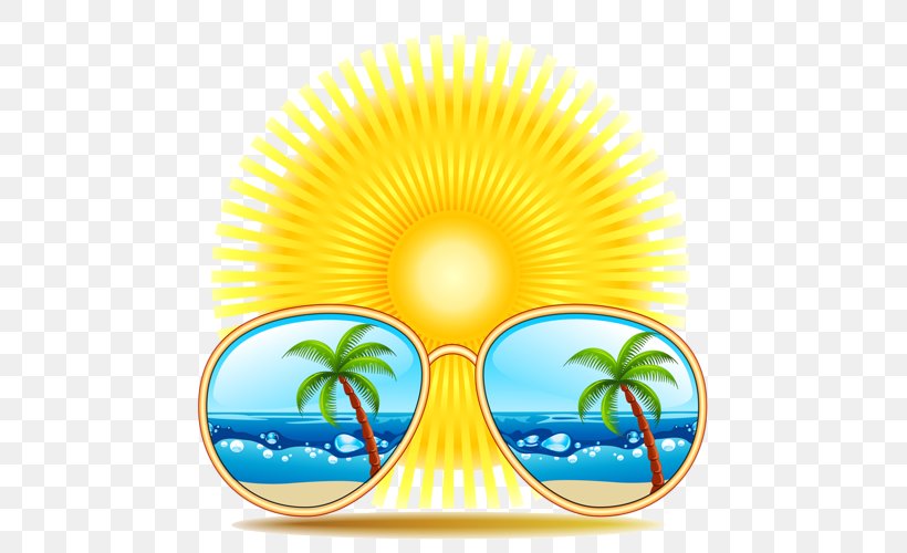 Summer Clip Art, PNG, 500x500px, Summer, Art, Free Content, Sky, Sunglasses Download Free