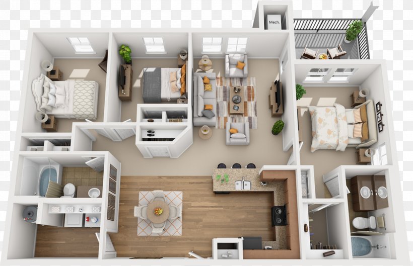 Apartment Bathrooms & Bedrooms House Renting, PNG, 1177x760px, Apartment, Bathroom, Bed, Bedroom, Floor Plan Download Free