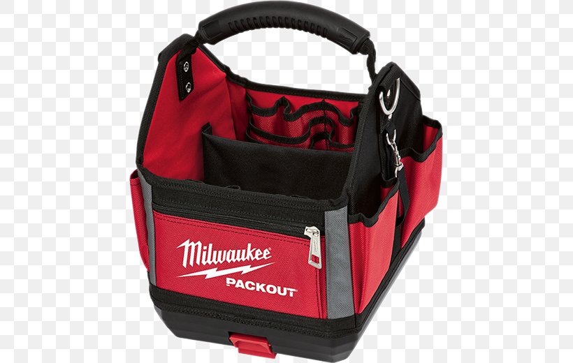 Milwaukee 10 In. Packout Tote 48-22-8310 New Milwaukee 22 In. Packout Modular Tool Box Storage System Milwaukee Electric Tool Corporation Hand Tool, PNG, 520x520px, Tool, Bag, Black, Hand Tool, Handbag Download Free