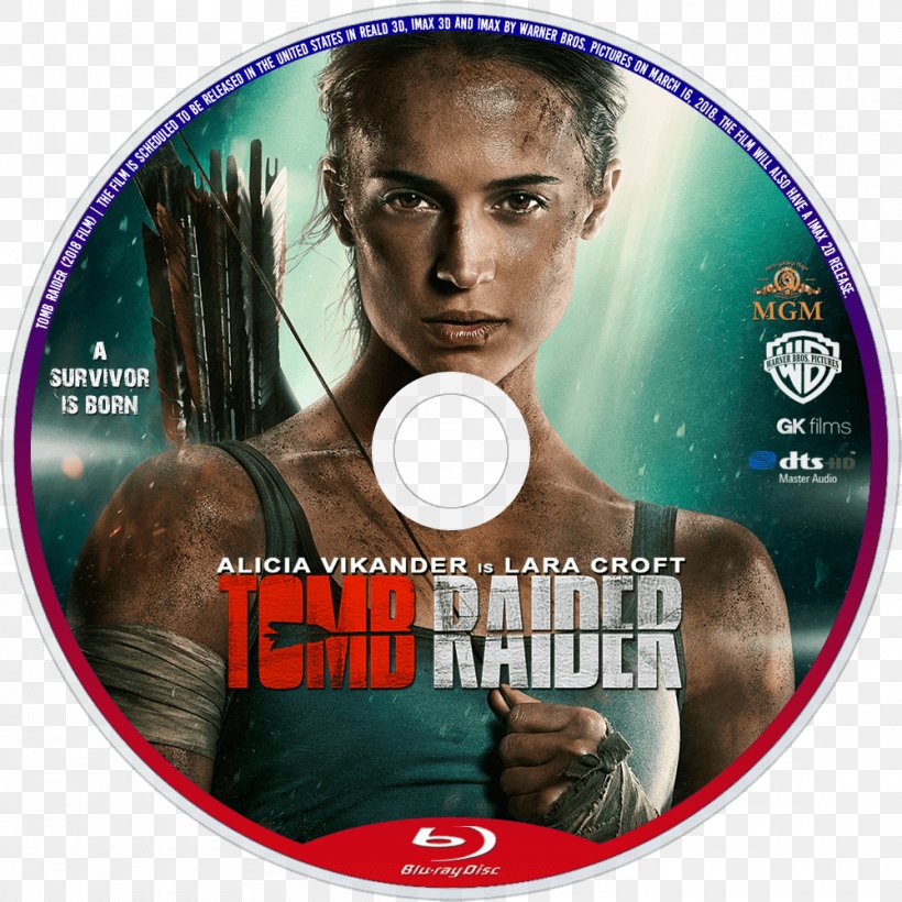 Tomb Raider Lara Croft Alicia Vikander Lord Richard Croft Film, PNG, 1000x1000px, 2018, Tomb Raider, Adventure Film, Album Cover, Alicia Vikander Download Free