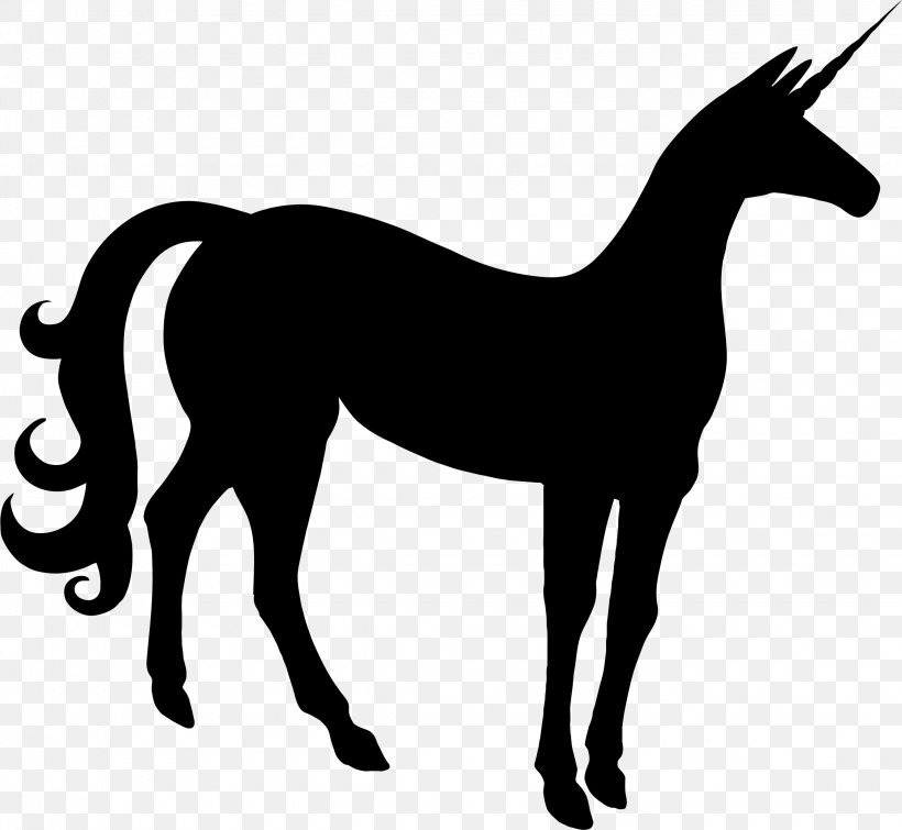 Unicorn Horse Silhouette Clip Art, PNG, 2250x2072px, Unicorn, Black And White, Cartoon, Colt, Fictional Character Download Free