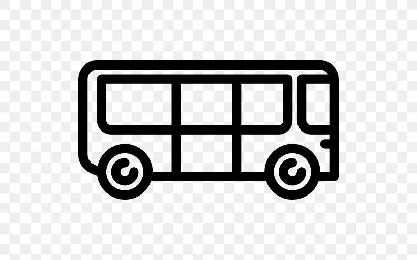 Bus, PNG, 512x512px, Bus, Area, Automotive Design, Black, Black And White Download Free