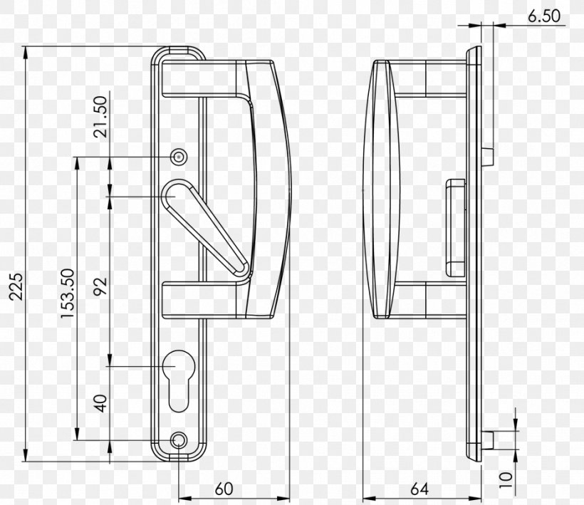 Door Handle Technical Drawing Line, PNG, 934x808px, Door Handle, Area, Black And White, Diagram, Door Download Free