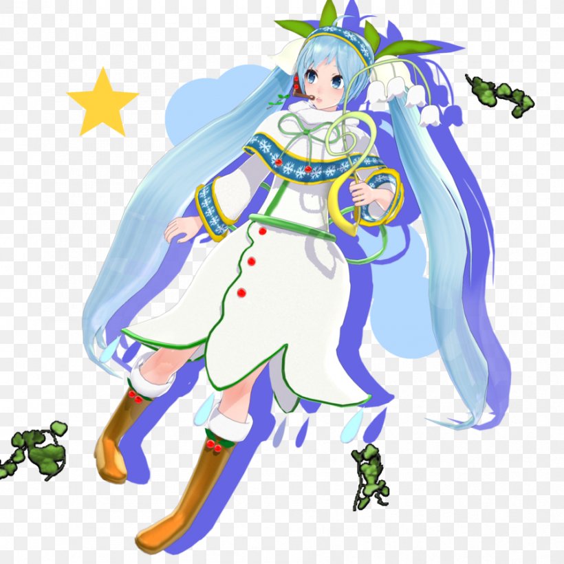 Hatsune Miku MikuMikuDance Kagamine Rin/Len Vocaloid 雪未來, PNG, 894x894px, Watercolor, Cartoon, Flower, Frame, Heart Download Free