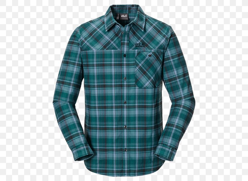 Sleeve Maitland Shirt Turquoise Tartan, PNG, 600x600px, Sleeve, Button, Jack Wolfskin, Maitland, Plaid Download Free