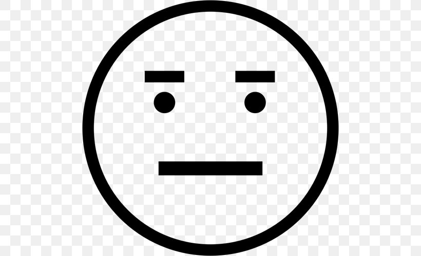 Smiley Emoticon Annoyance Clip Art, PNG, 500x500px, Smiley, Anger, Annoyance, Area, Black And White Download Free