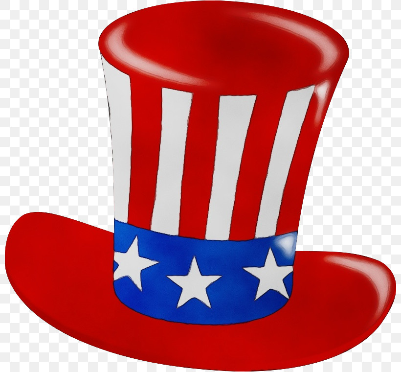 Top Hat, PNG, 800x760px, Watercolor, Clothing, Costume, Flag Of The United States, Hat Download Free