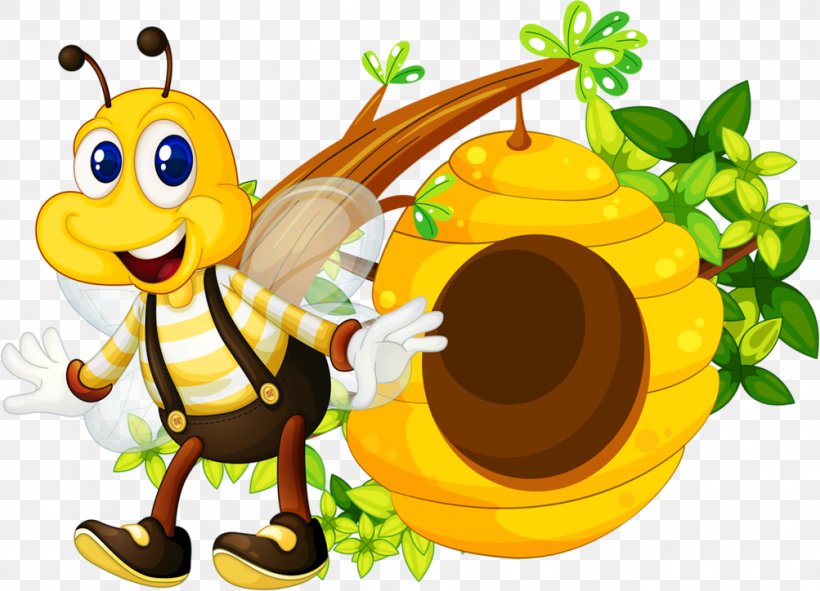 European Dark Bee Clip Art Beehive Honey Bee, PNG, 1003x724px, European  Dark Bee, Animated Cartoon, Animation,