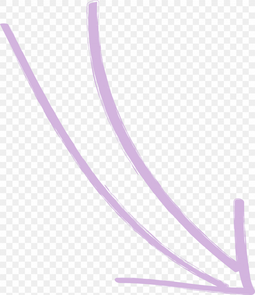 Hand Drawn Arrow, PNG, 2597x3000px, Hand Drawn Arrow, Lilac, Line, Magenta, Plant Download Free