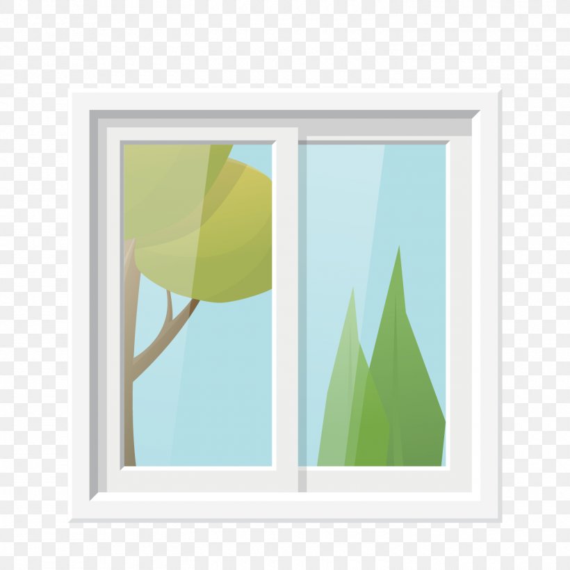 Window, PNG, 1500x1500px, Window, Cartoon, Designer, Grass, Green Download Free