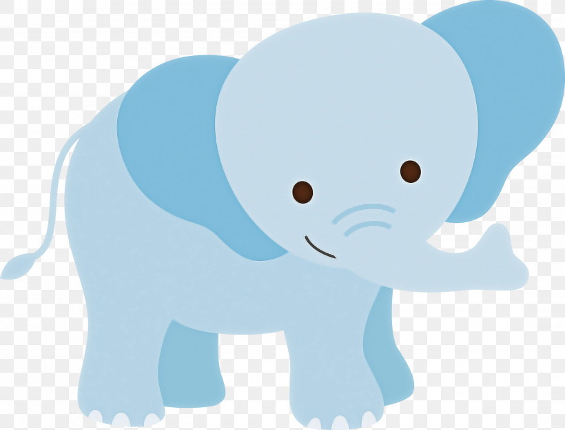 Indian Elephant, PNG, 2165x1645px, Elephant, Animal Figure, Animation, Aqua, Cartoon Download Free