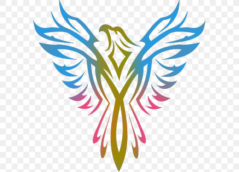 Phoenix Mythology T-shirt Clip Art, PNG, 591x589px, Phoenix, Artwork, Beak, Butterfly, Feather Download Free