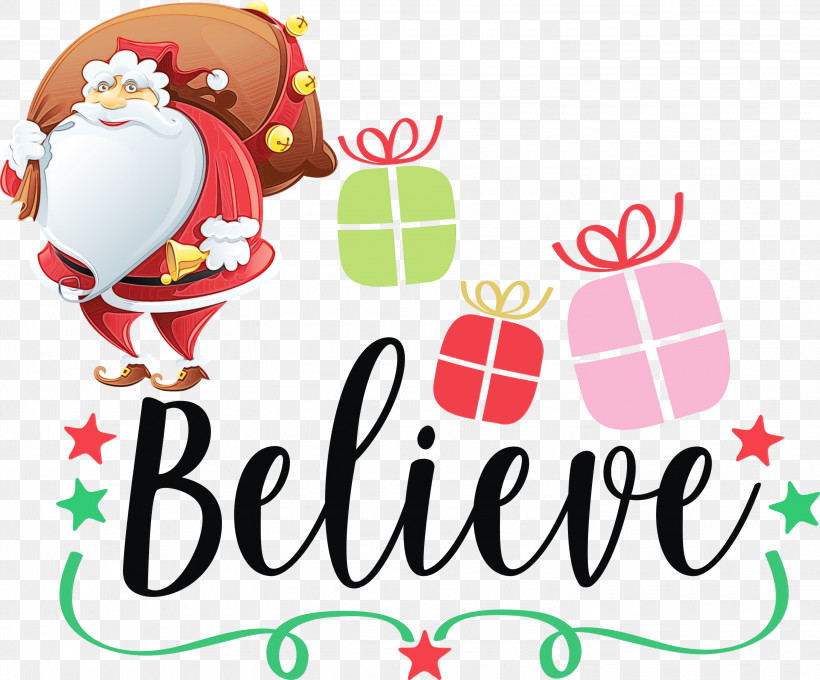 Christmas Day, PNG, 3000x2489px, Believe, Christmas, Christmas Day, Christmas Ornament, Christmas Ornament M Download Free