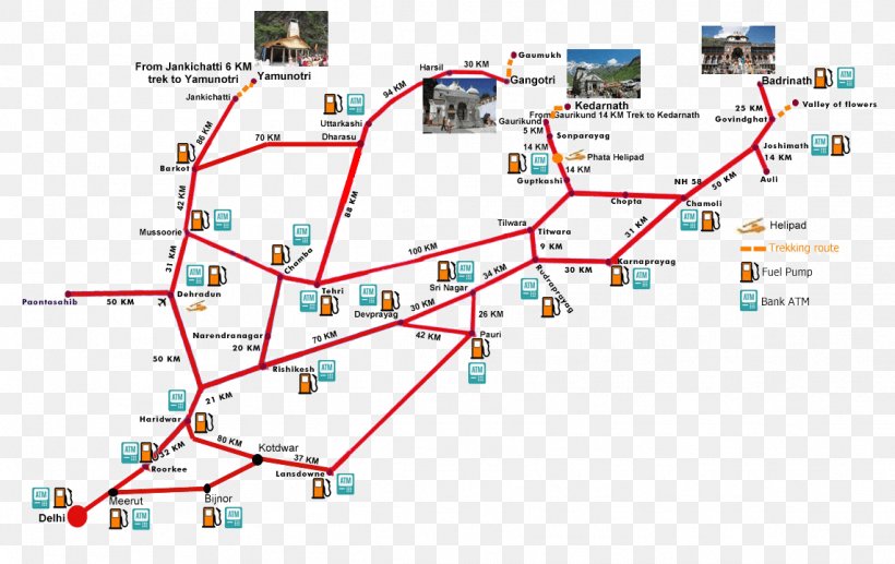 Dehradun Road Map Char Dham, PNG, 1143x722px, Dehradun, Area, Char Dham, City Map, Diagram Download Free