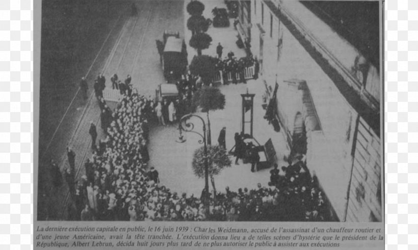 France Guillotine Capital Punishment Public Execution Murder, PNG, 1000x600px, France, Artwork, Black And White, Capital Punishment, Decapitation Download Free