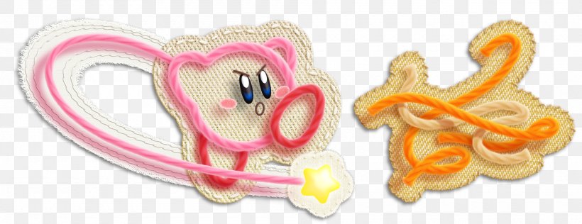 Kirby's Epic Yarn Kirby Super Star Ultra Wii Video Game, PNG, 2000x772px, Watercolor, Cartoon, Flower, Frame, Heart Download Free
