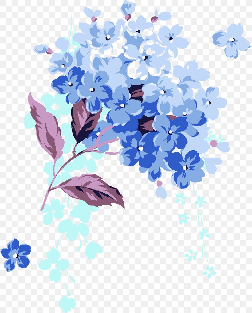 Clip Art Drawing Floral Design, PNG, 818x1019px, Drawing, Art, Blue, Branch, Flora Download Free