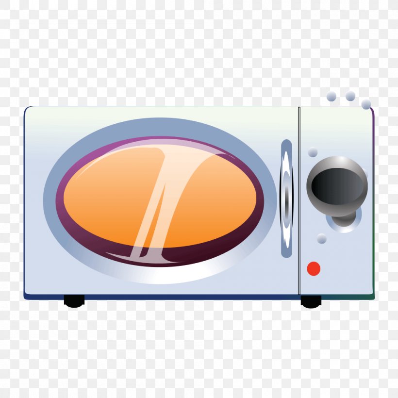 Euclidean Vector Microwave Oven Home Appliance, PNG, 1000x1000px, Microwave Oven, Coreldraw, Home Appliance, Orange, Raster Graphics Download Free