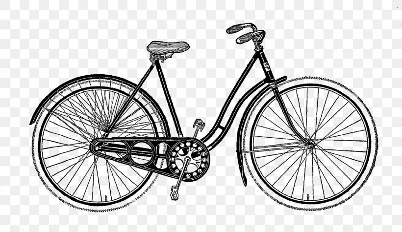 Freight Bicycle Vintage Clothing Cycling Clip Art, PNG, 1600x928px, Bicycle, Antique, Art Bike, Bicycle Accessory, Bicycle Drivetrain Part Download Free