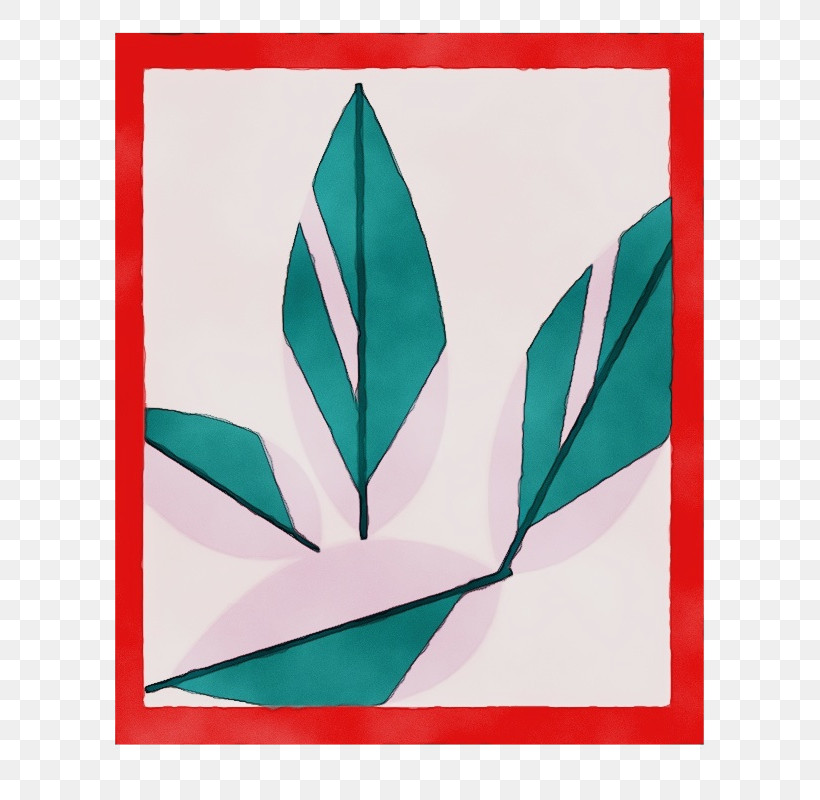 Green Leaf Triangle Teal Paper, PNG, 680x800px, Watercolor, Biology, Geometry, Green, Leaf Download Free