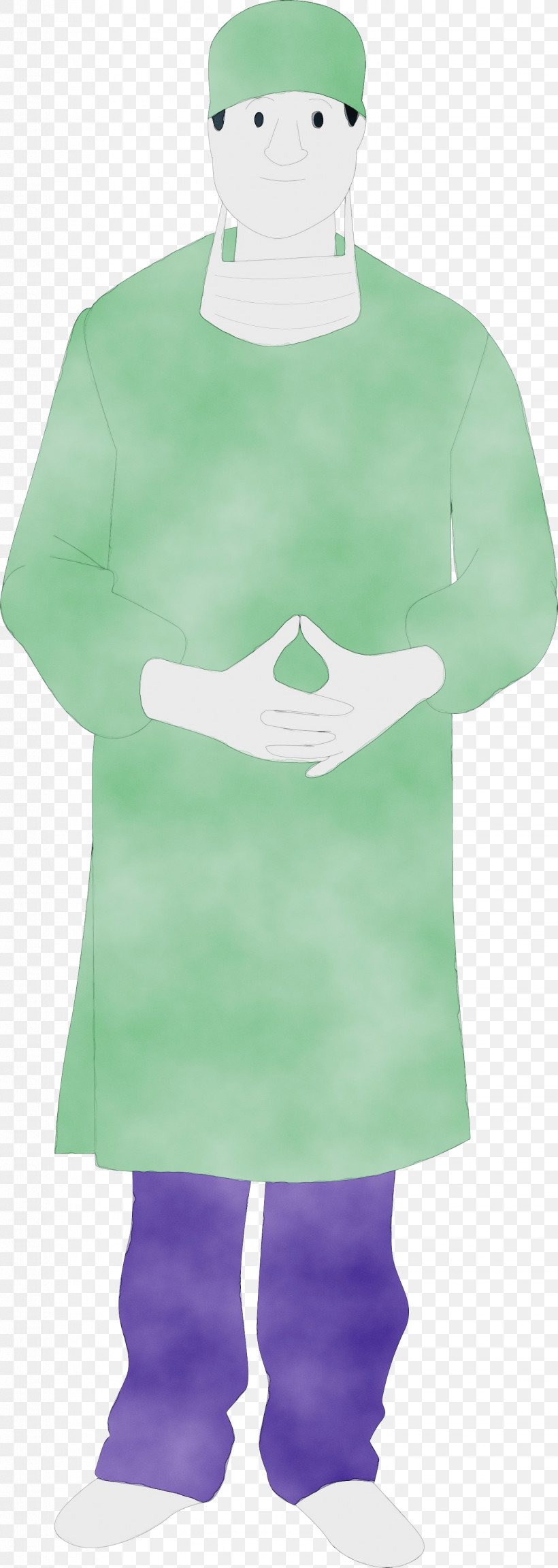Outerwear Costume Green, PNG, 1441x4050px, Doctor, Cartoon Doctor, Costume, Green, Outerwear Download Free