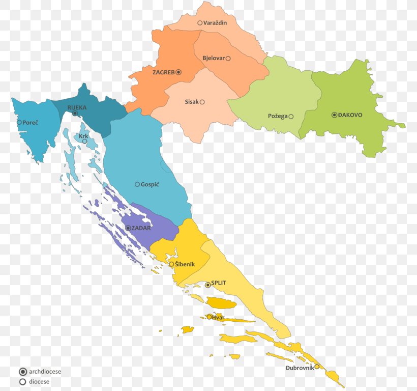 Pannonia Dalmatia Counties Of Croatia Illyricum Map, PNG, 779x768px, Pannonia, Area, Carta Geografica, Catholic Church In Croatia, Counties Of Croatia Download Free