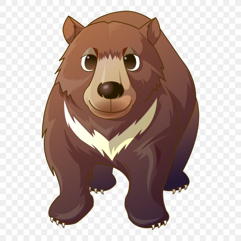 Polar Bear Vector Graphics Image Drawing, PNG, 1100x1100px, Bear, Alaska Peninsula Brown Bear, Animal, Beaver, Brown Bear Download Free